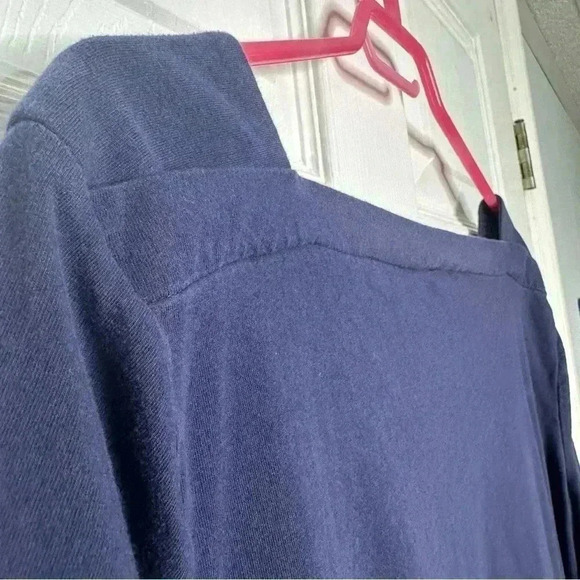 Tommy Hilfiger T-Shirt Square Neck Blue Size Extra Large - Picture 15 of 16